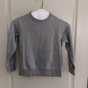 Lands End Boys Sweatshirt Gray Cotton